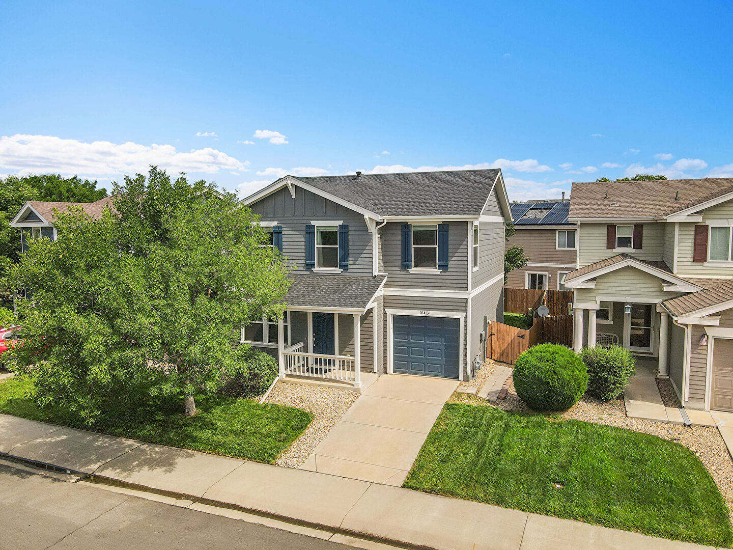 Aerial View at 10413 Durango Place, Longmont, CO 80504, listed by Paul D. Andrews