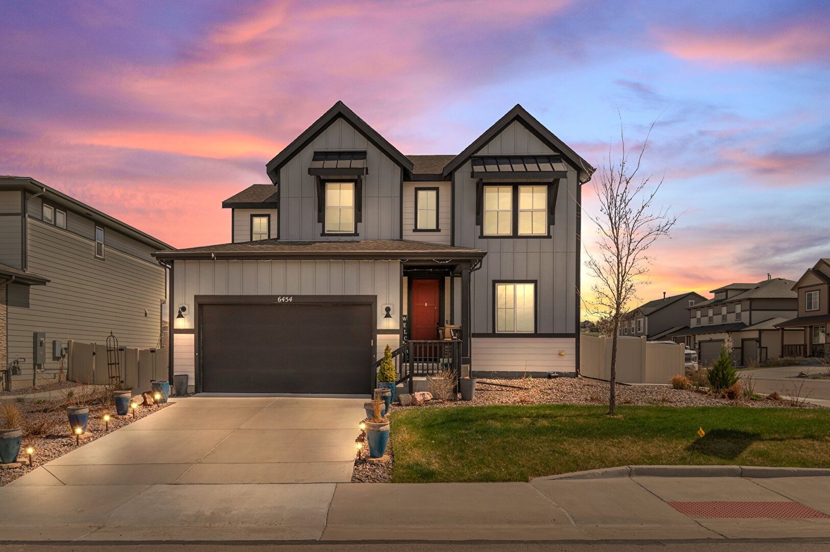 Virtual Twilight  at 6454 Leathers Lane, Parker, CO 80134, listed by Sherry Hammack, MLS ID: 9718091
