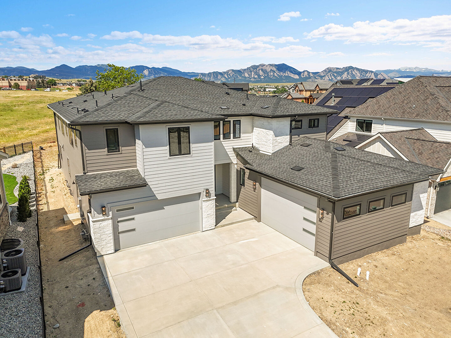 Aerial View at 977 Saint Andrews Lane, Louisville, CO 80027, listed by Steve Carter, MLS ID: 1038383