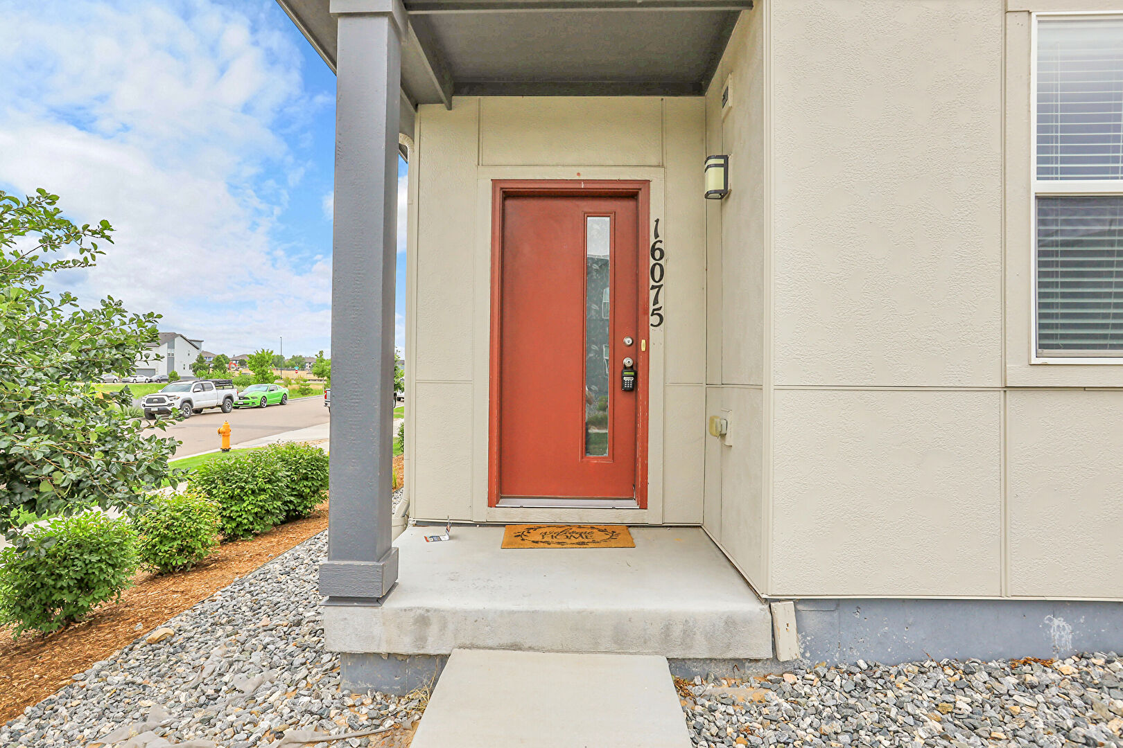 Exterior Entry at 16075 East Elk Place, Denver, CO 80239, listed by Taylor Haas