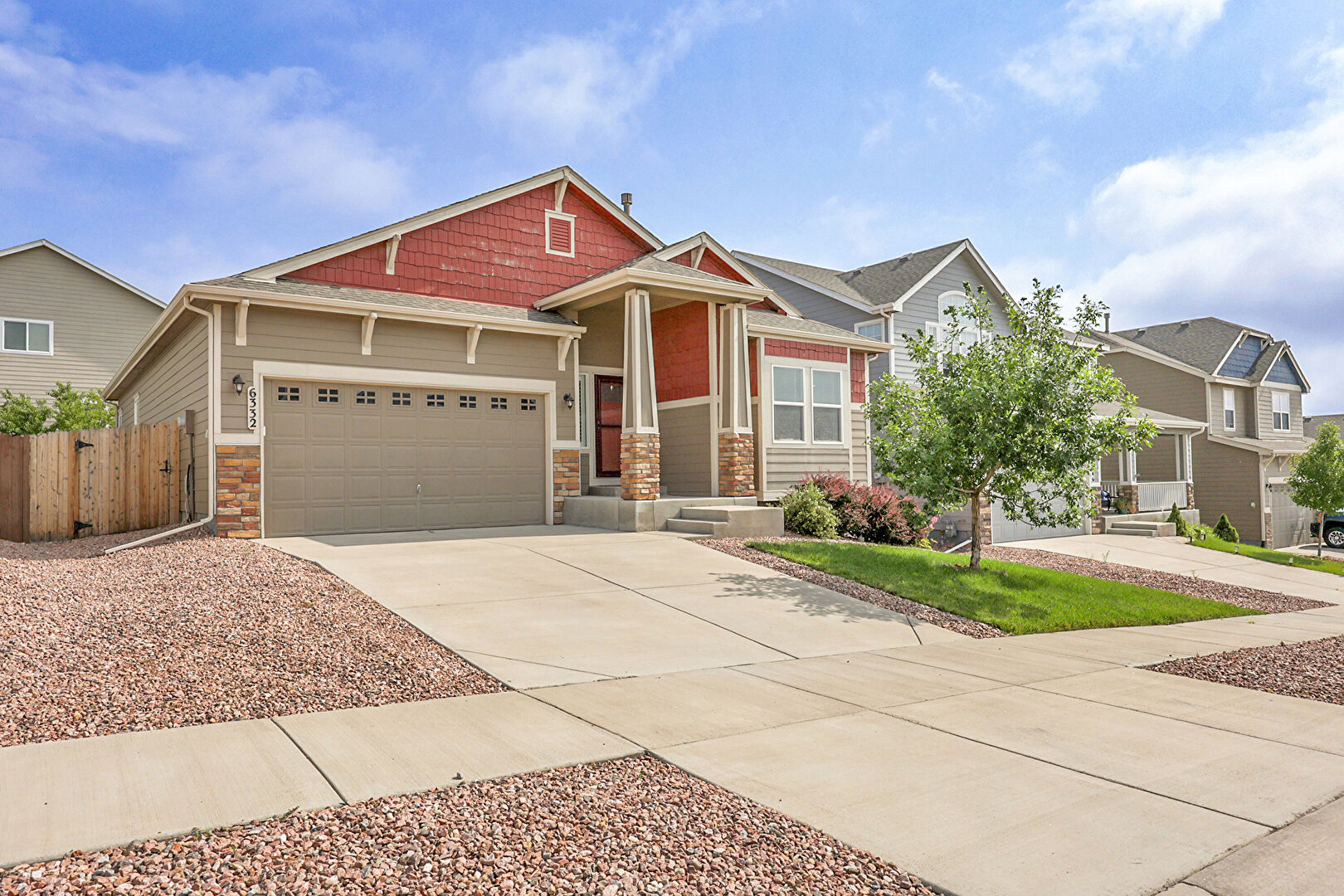 Front at 6332 Tramore Way, Colorado Springs, CO 80923, listed by Taylor Haas