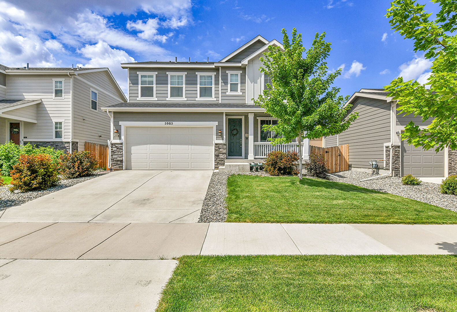 Front at 5985 Sugarbeet Place, Brighton, CO 80601, listed by Debra Lopez