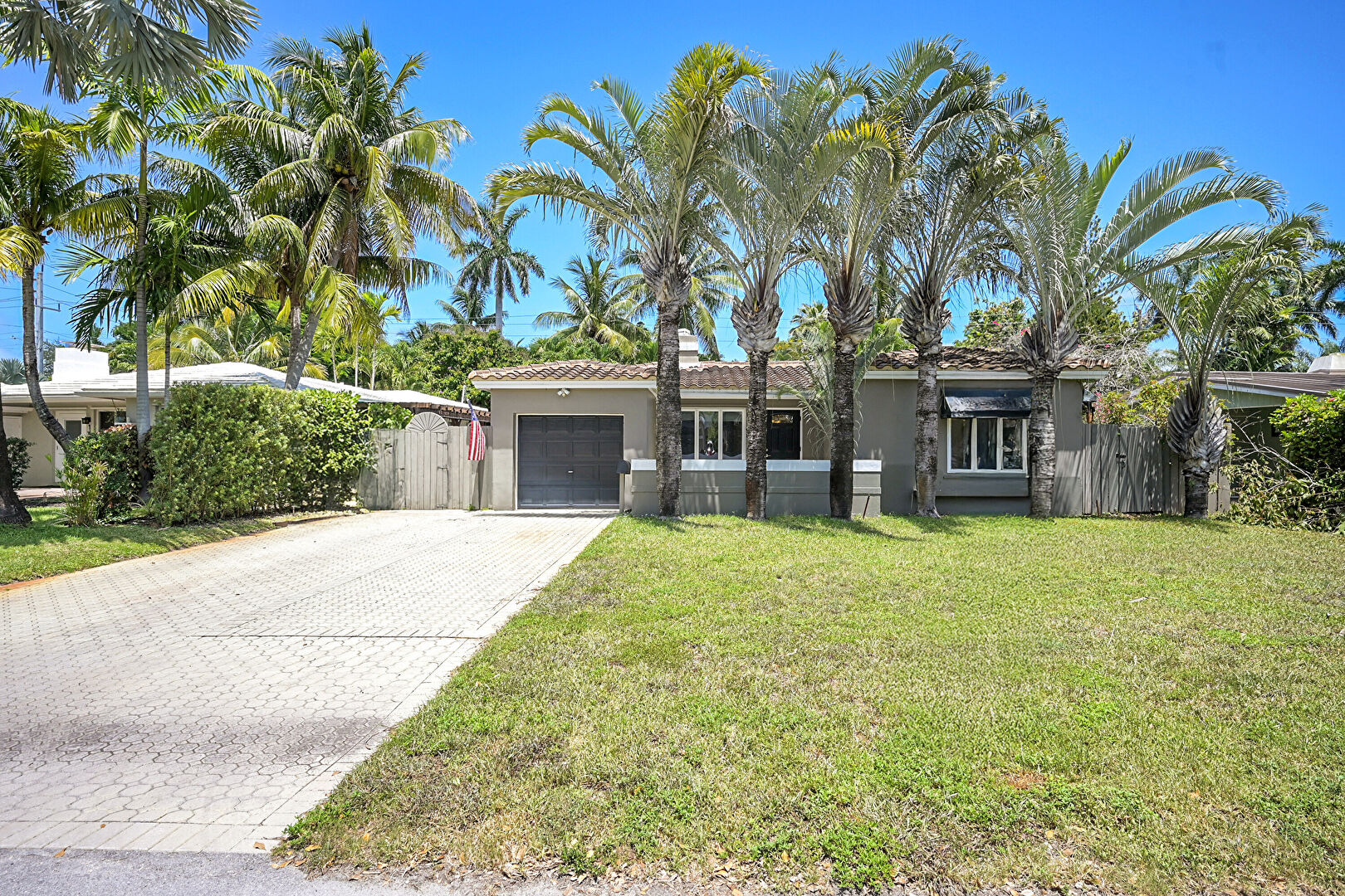 Front yard at 1434 Northeast 16th Avenue, Fort Lauderdale, FL 33304, listed by Deborah (Debbie) Breton