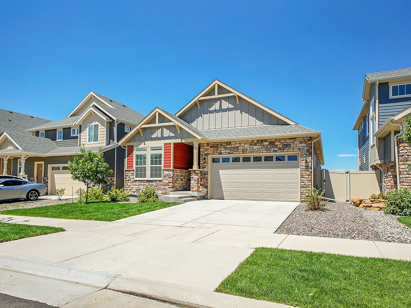 Front at 1089 Larkspur Drive, Erie, CO 80516, listed by Taylor Haas