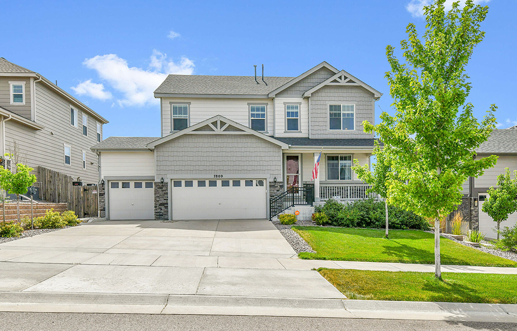 Front at 7809 South Old Hammer Way, Aurora, CO 80016, listed by Steven Karides, MLS ID: 6453056