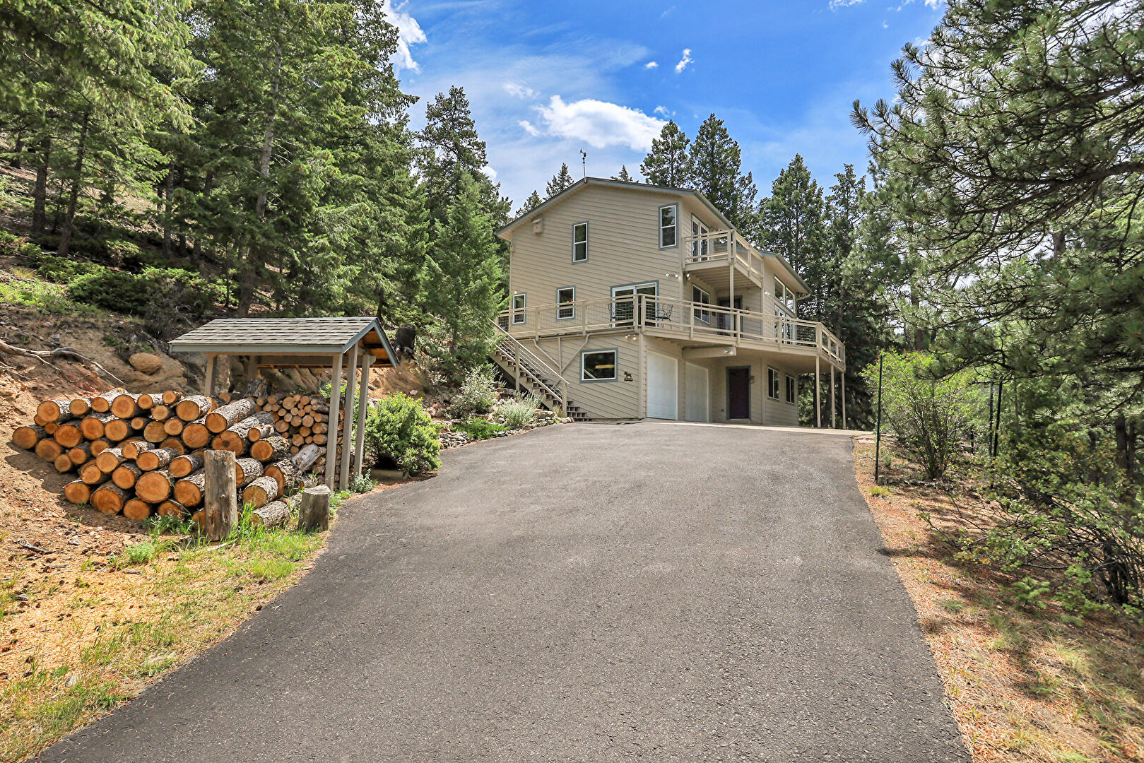 Front at 6684 Olympus Drive, Evergreen, CO 80439, listed by Pandora & John Erlandson, MLS ID: 8728791
