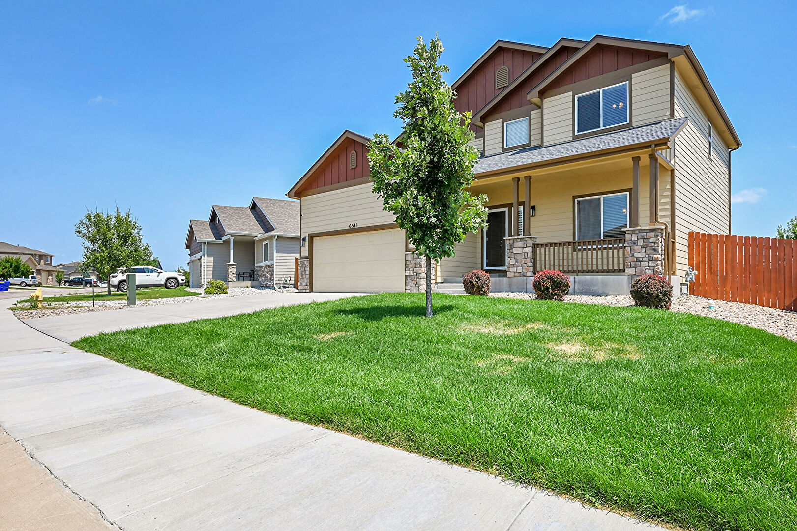 Front at 6571 Justice Way, Colorado Springs, CO 80925, listed by Taylor Haas