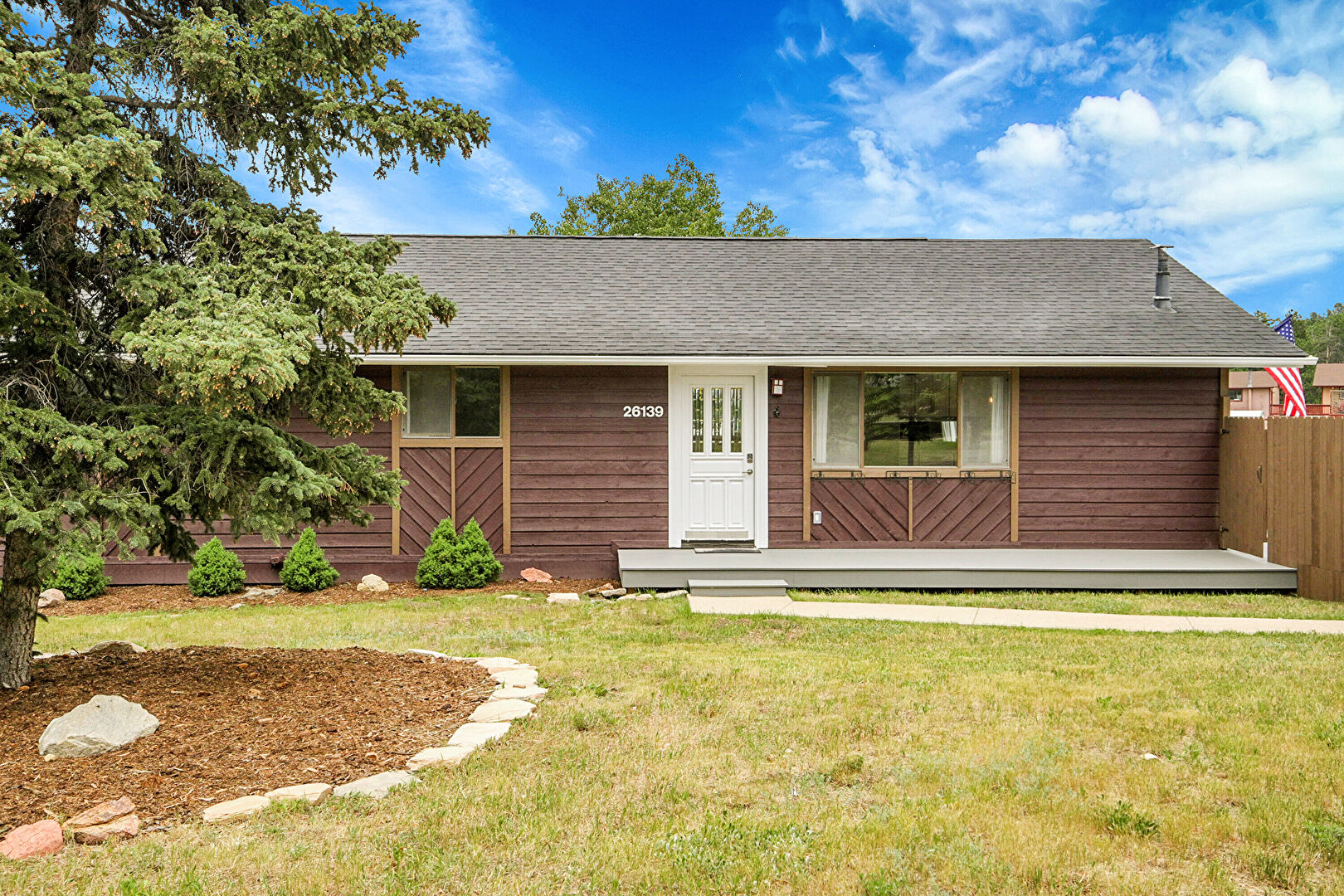 Front at 26139 Clark Avenue, Conifer, CO 80433, listed by Juan Cosme, MLS ID: 2291496