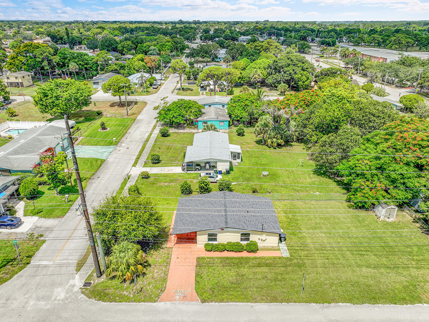 Aerial View at 2102 Avenue P, Fort Pierce, FL 34950, listed by Denise Grace