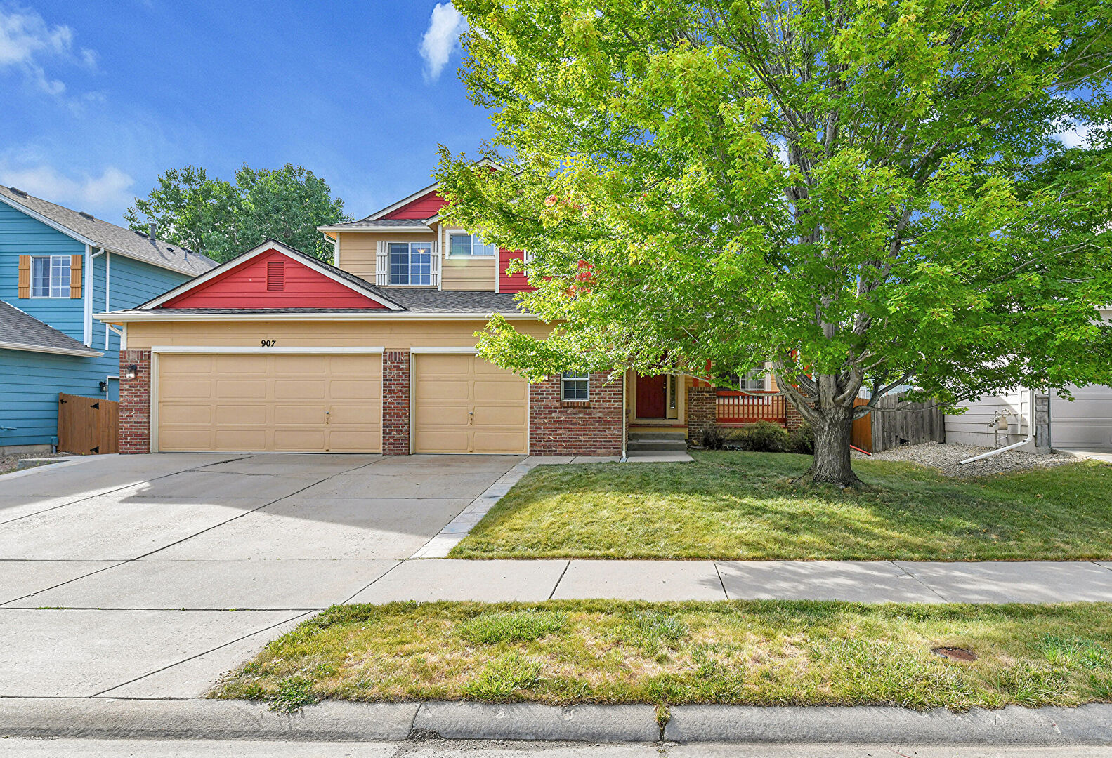 Front at 907 Shuttleworth Drive, Erie, CO 80516, listed by Mike Gold