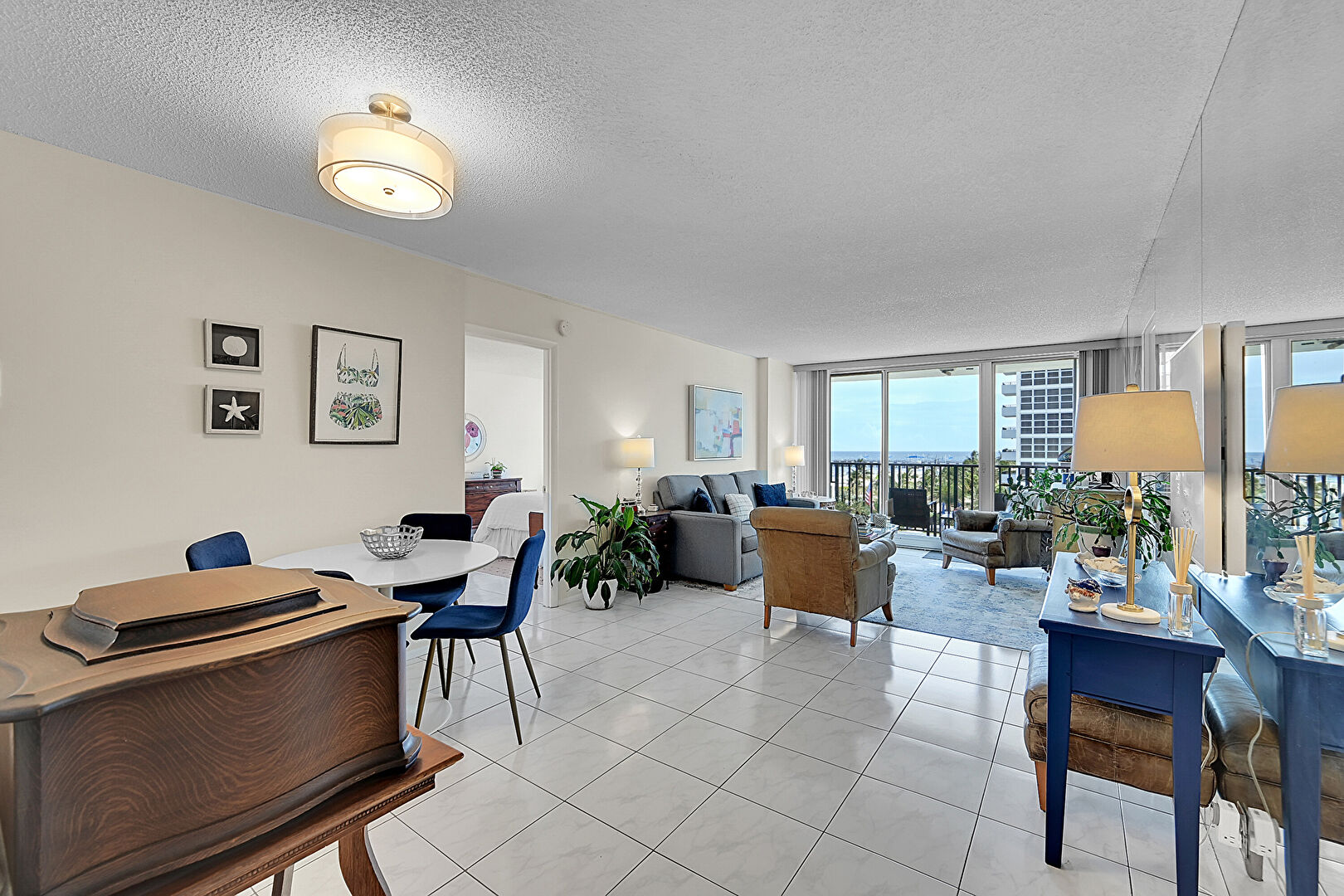 Dining Area at 531 North Ocean Boulevard, 710, Pompano Beach, FL 33062, listed by Rachael Barach