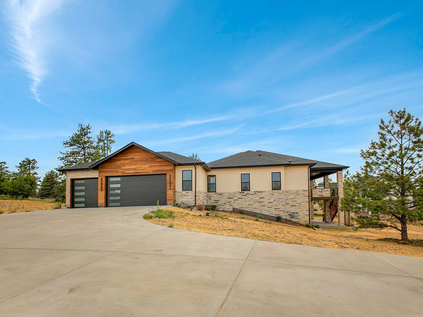 Front at 1555 Arrowpoint Court, Franktown, CO 80116, listed by Megan Gage, MLS ID: 4416169