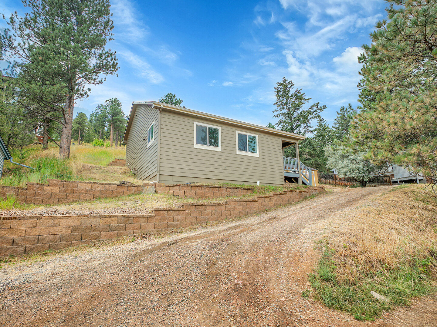 Front at 26238 South End Road, Kittredge, CO 80457, listed by Amy Good