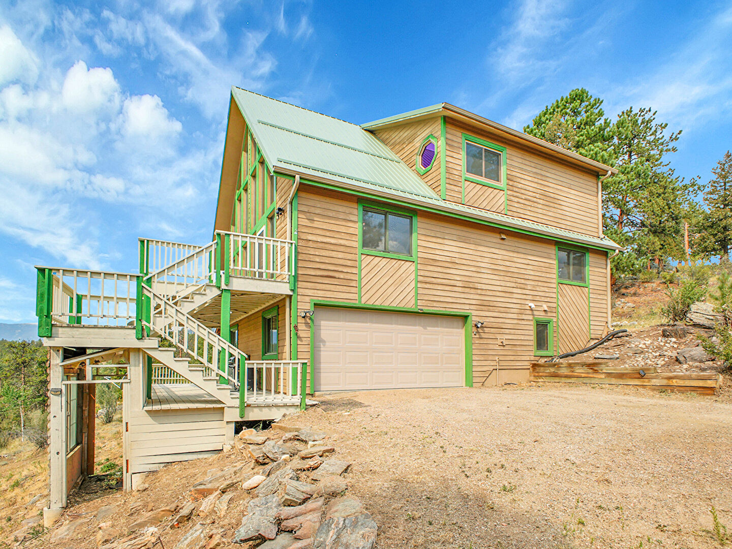 Front at 1391 Delwood Drive, Bailey, CO 80421, listed by Jenny Penman