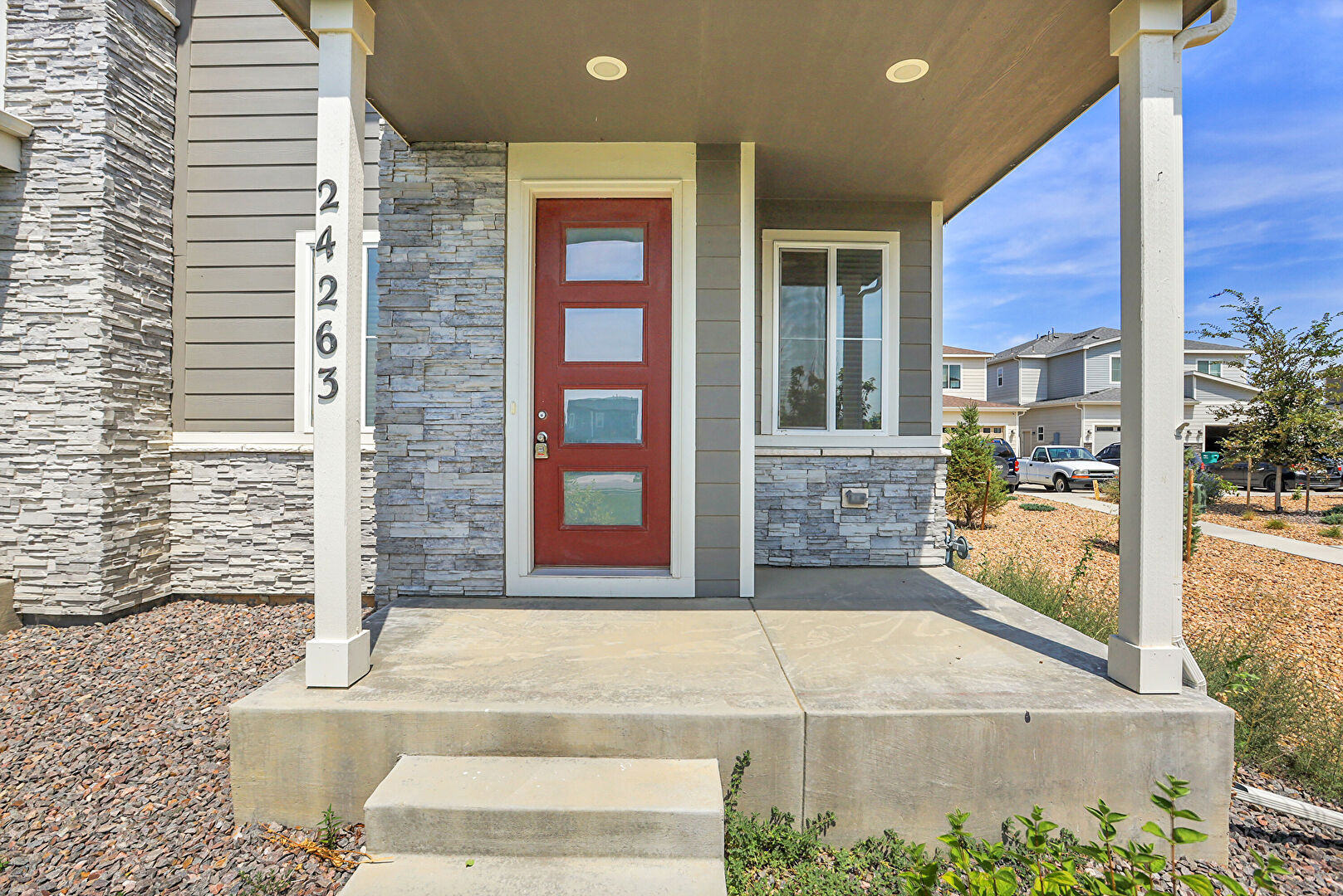 Exterior Entry at 24263 East 41st Avenue, Aurora, CO 80019, listed by Taylor Haas