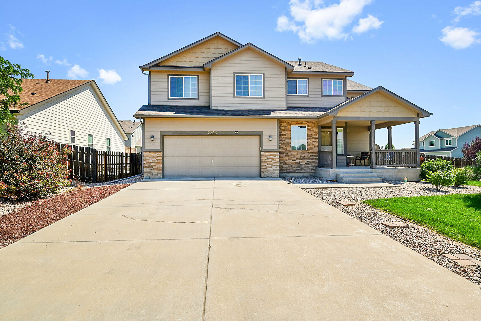 Front at 7266 ocean ridge st, wellington, CO 80549, listed by Valerie Skorka Westmark