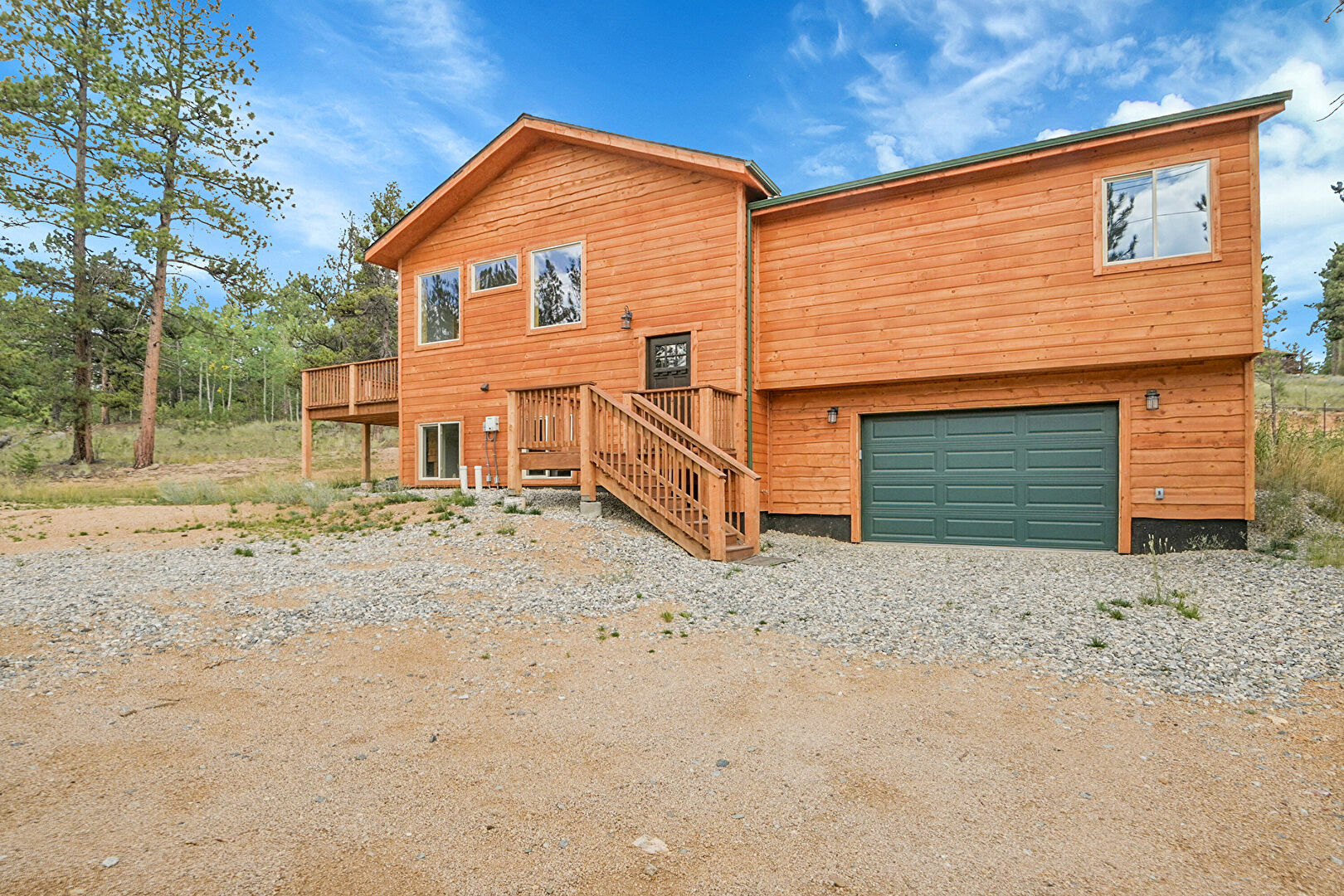 Front at 132 Pauls Lane, Bailey, CO 80421, listed by Sandra Bosworth