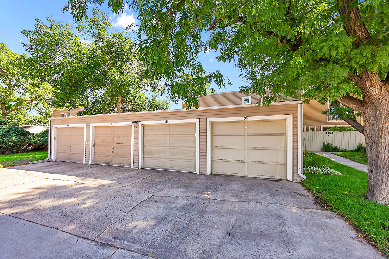 Garage at 1130 S Clinton Street, #68, Denver, CO 80247, listed by Amber Wermerskirchen