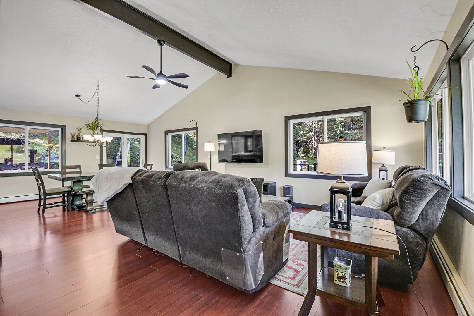 Living Room at 11908 Black Hawk Dr., Conifer, CO 80433, listed by Victoria Merchant