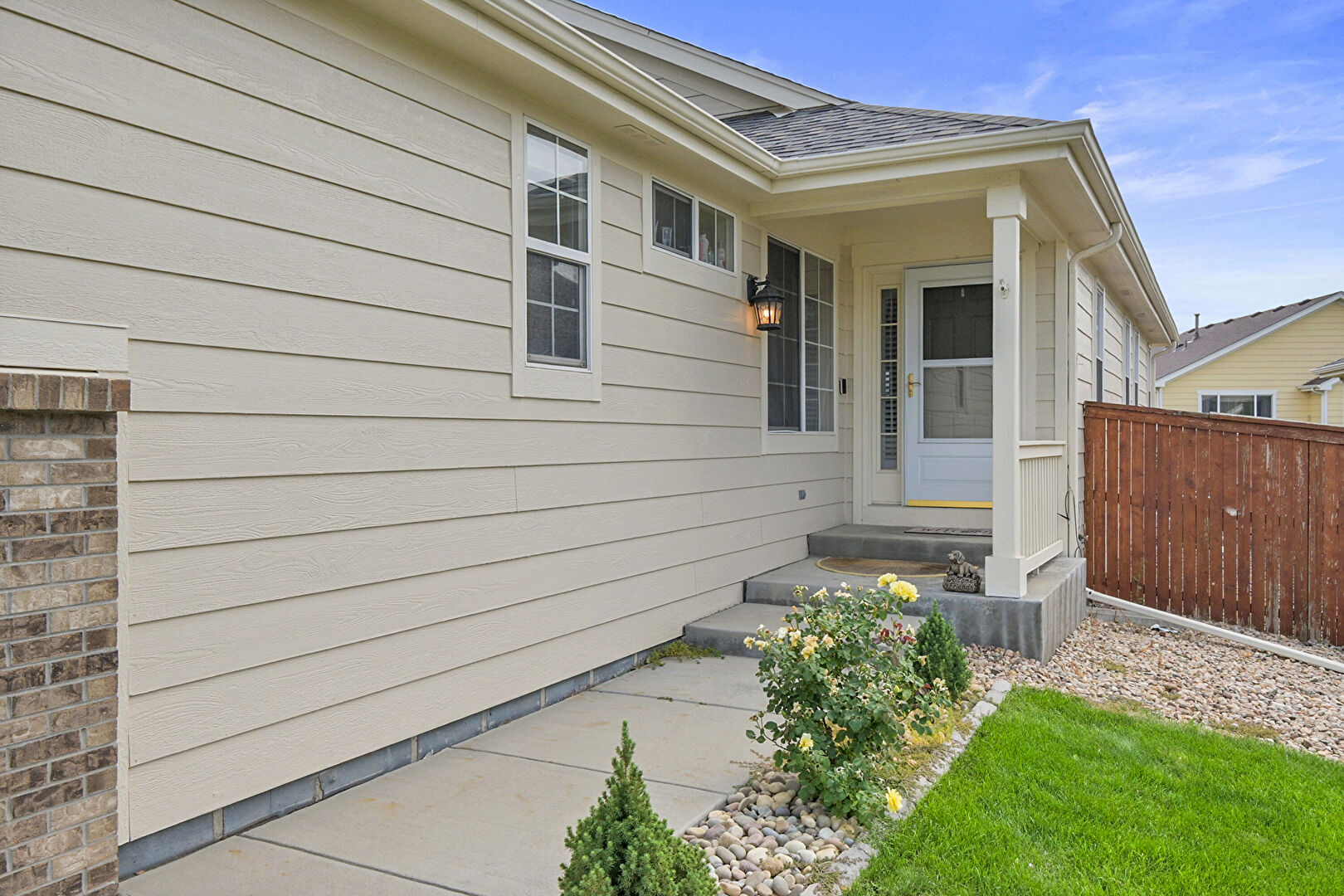 Exterior Entry at 16198 East 105th Way, Commerce City, CO 80022, listed by Tatyana Sturm