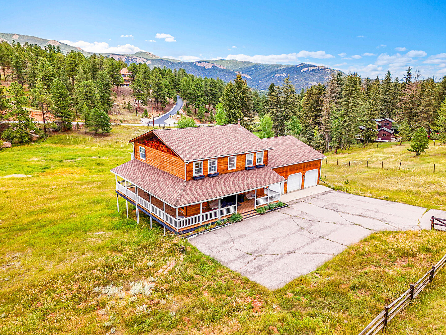Aerial View at 2635 Nova, Pine, CO 80470, listed by Brittany Ryan