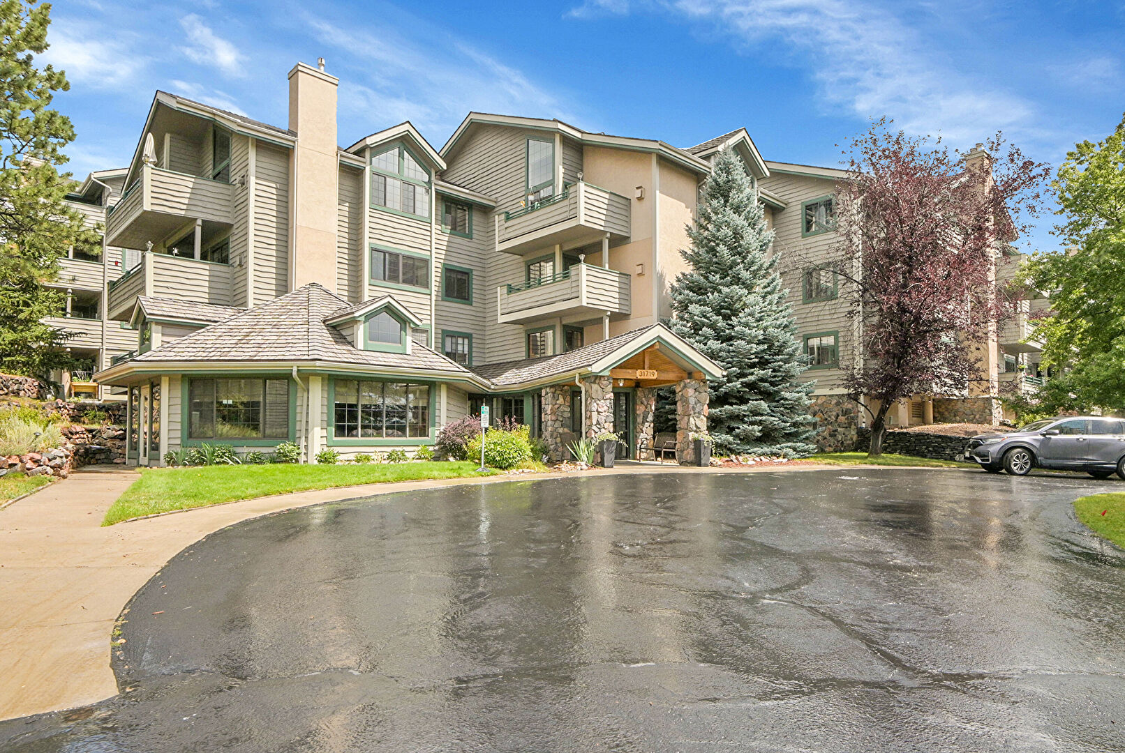 Front at 31719 Rocky Village Drive, 208, Evergreen, CO 80439, listed by Jennifer Story, MLS ID: 5944379