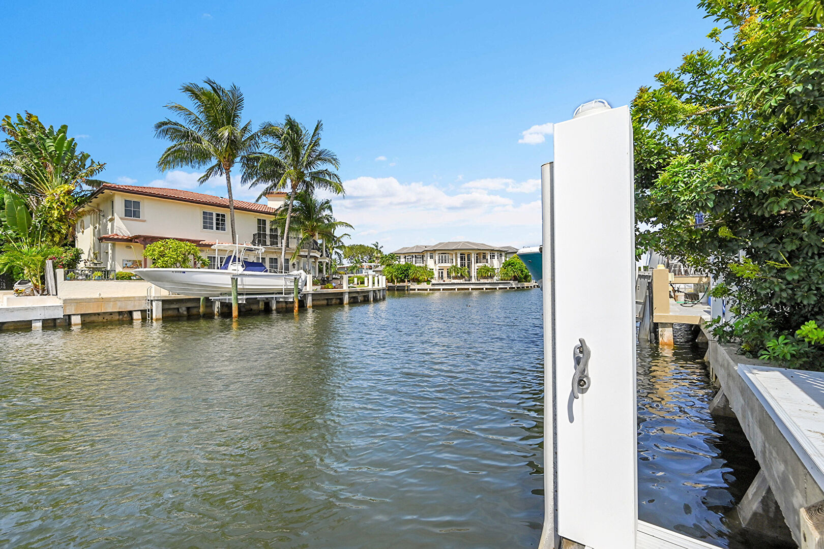 Dock at 681 Marine Drive, Boca Raton, FL 33431, listed by Kim Winters
