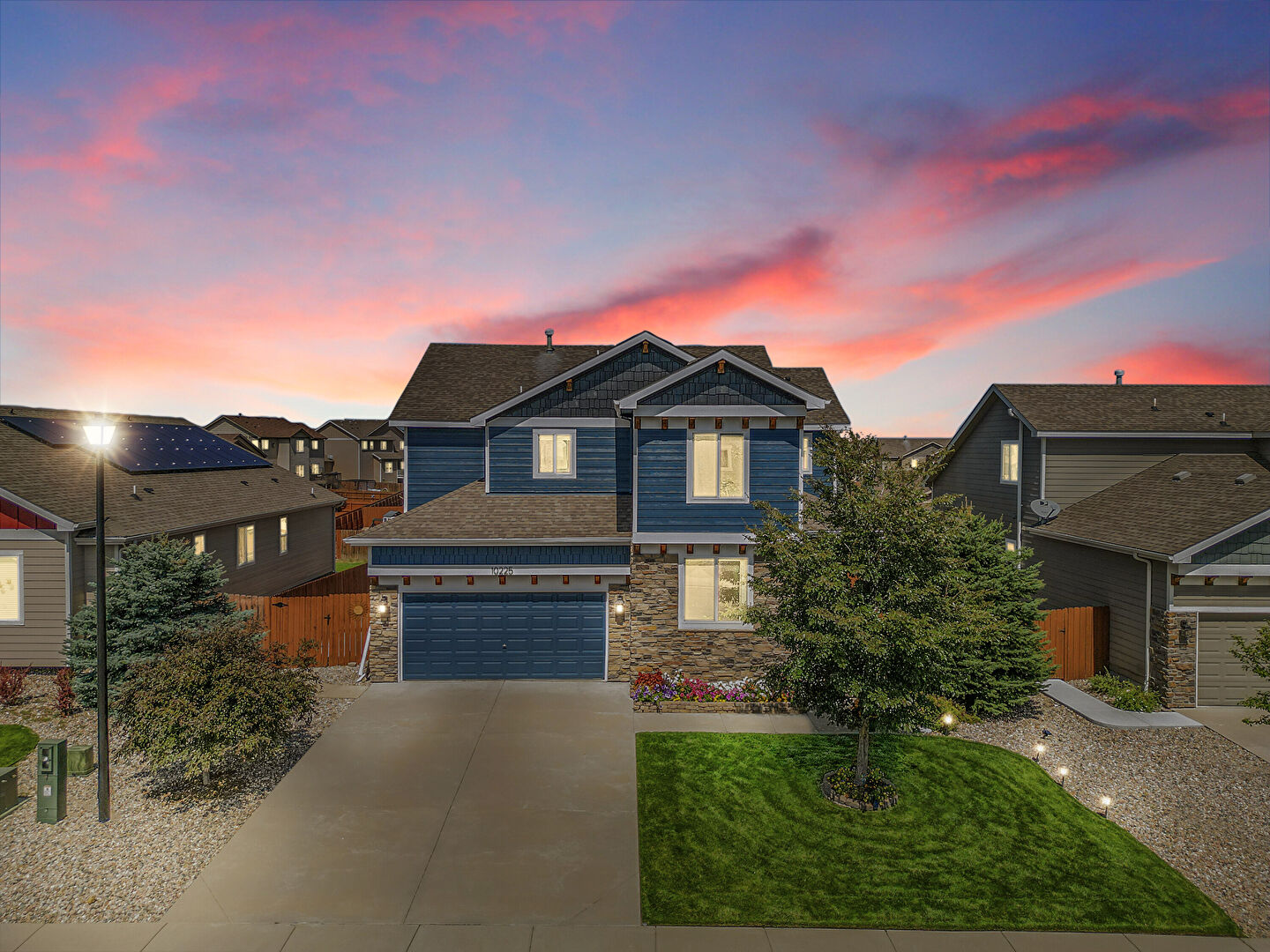 Aerial View at 10225 Mount Lincoln Drive, Peyton, CO 80831, listed by Ashley King, MLS ID: 3658415