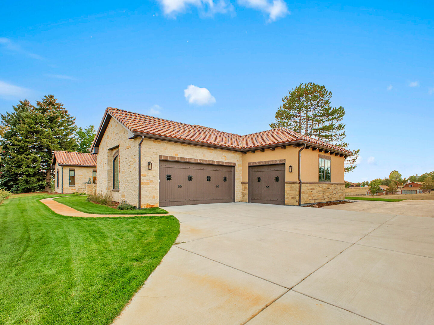 Front at 12455 North Spring Creek Road, Parker, CO 80138, listed by Rachel Chaparro