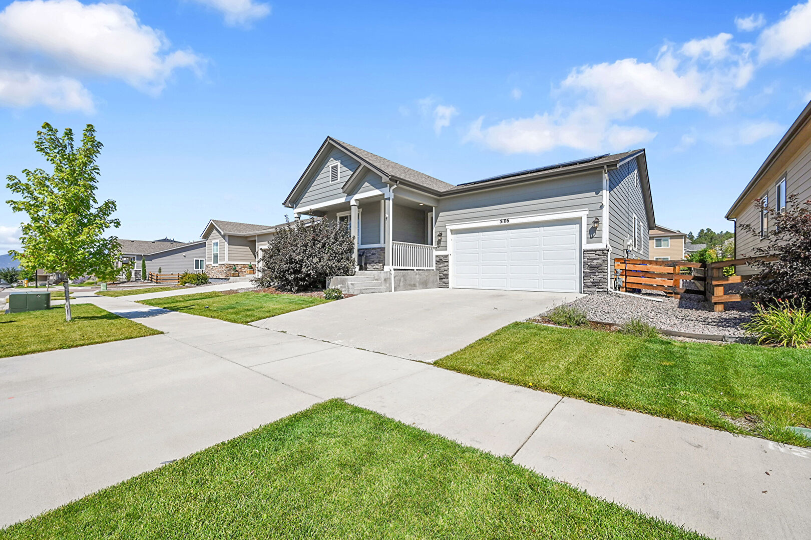 Front at 5106 Makalu Drive, Colorado Springs, CO 80924, listed by Corey Walkovitz