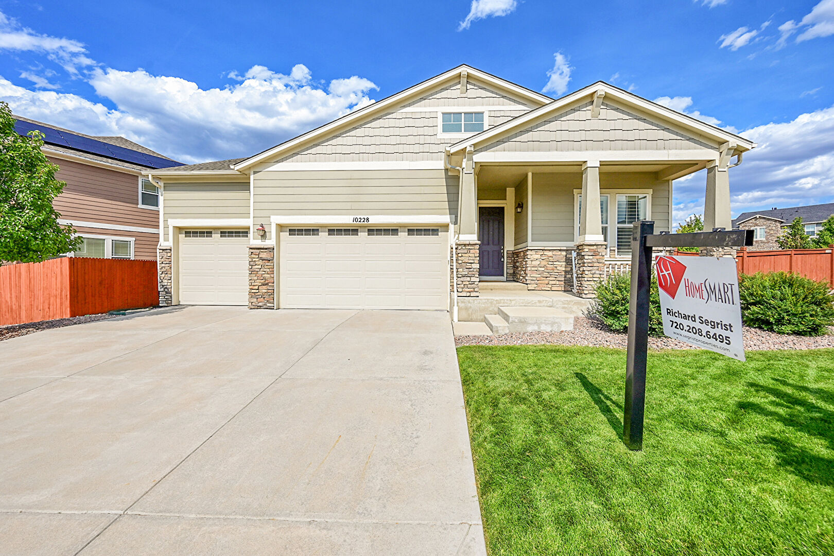 Front at 10228 Fort Worth Court, Parker, CO 80134, listed by Rich Segrist