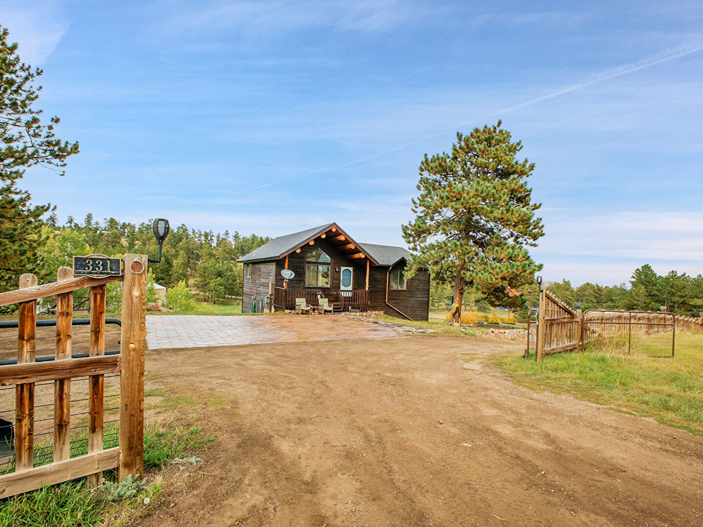 Yard at 331 Bluebird Lane, Bailey, CO 80421, listed by Kayla Maathuis, MLS ID: 3266439