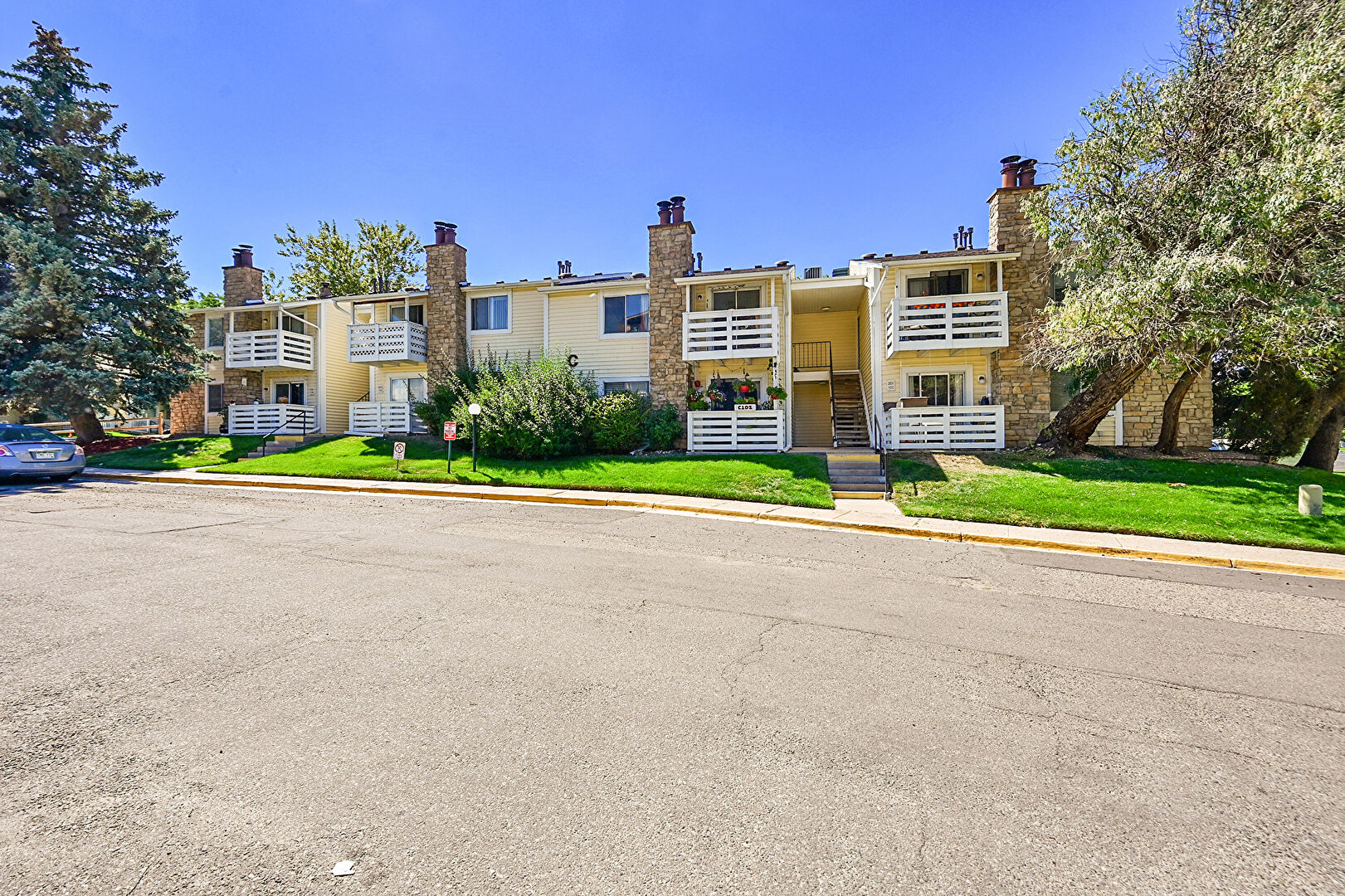 Front at 8555 Fairmount Drive, C202, Denver, CO 80247, listed by Cesar Pena