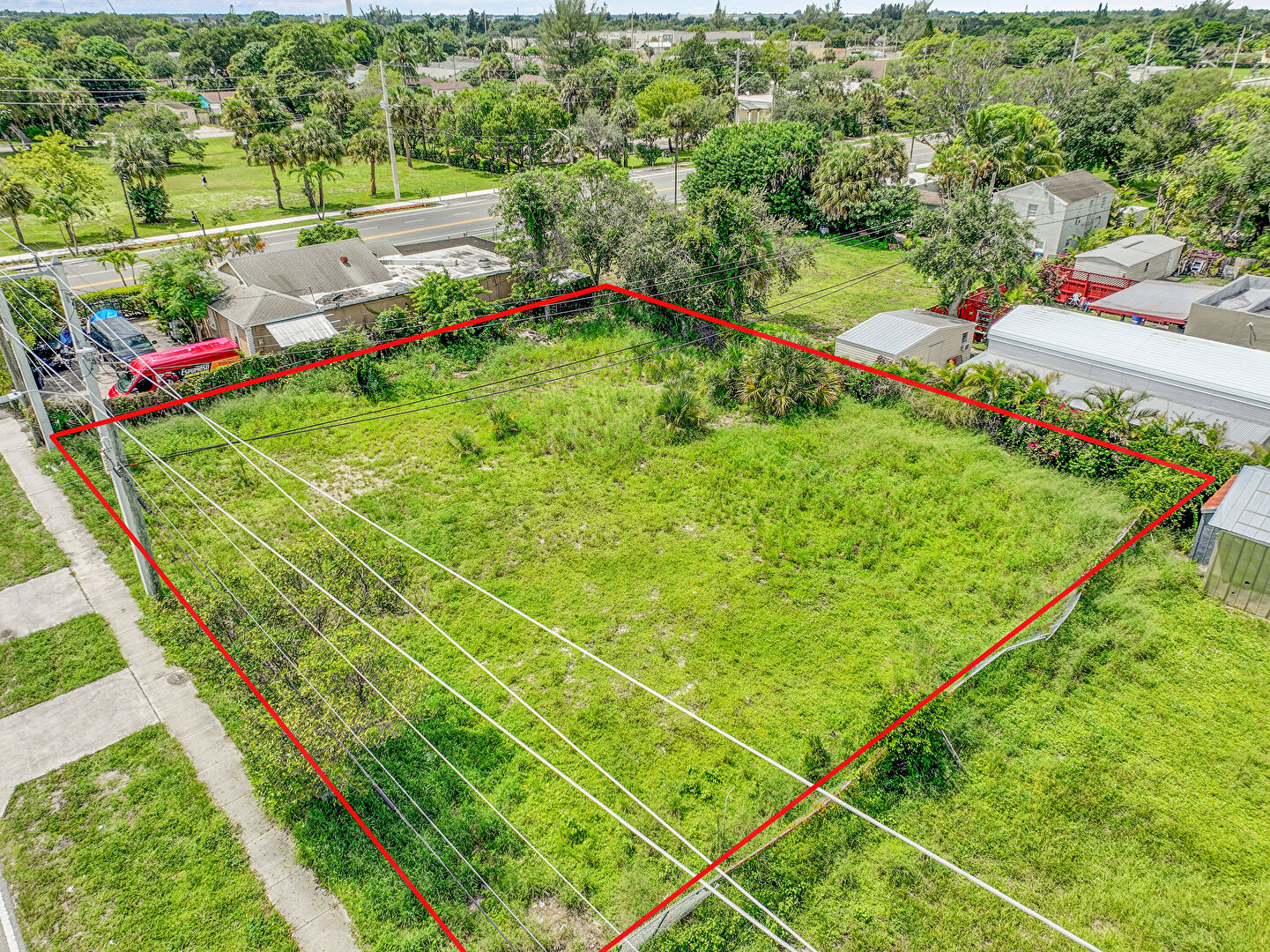 Aerial View at 1305 Suwanee Drive, West Palm Beach, FL 33409, listed by Shermaine Keise