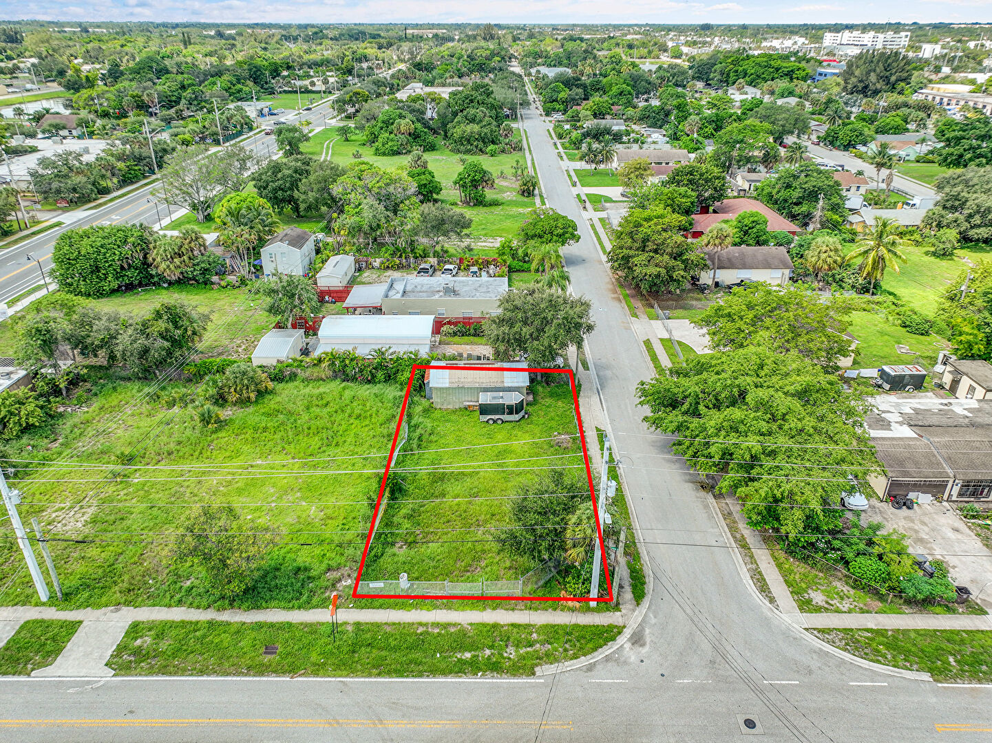 Aerial View at 1819 Suwanee Drive, West Palm Beach, FL 33409, listed by Shermaine Keise