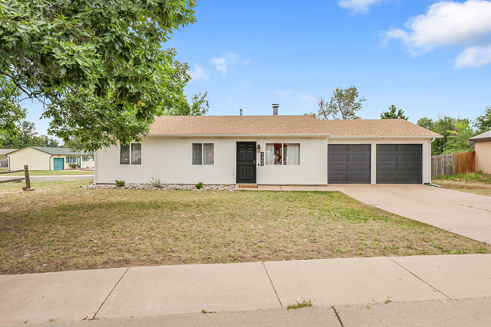 Front at 4265 Shining way, Colorado Springs, CO 80916, listed by Alicia Lucero