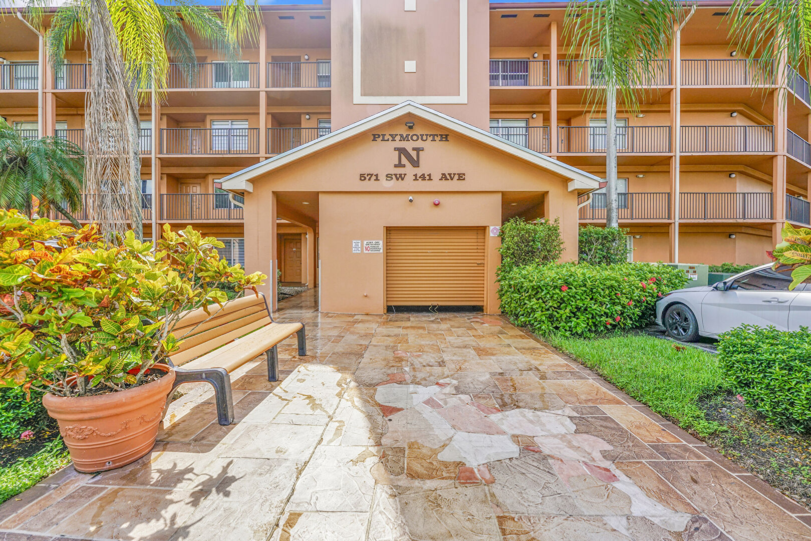 Exterior Entry at 571 Southwest 141st Avenue, 204N, Pembroke Pines, FL 33027, listed by Rachael Osburn