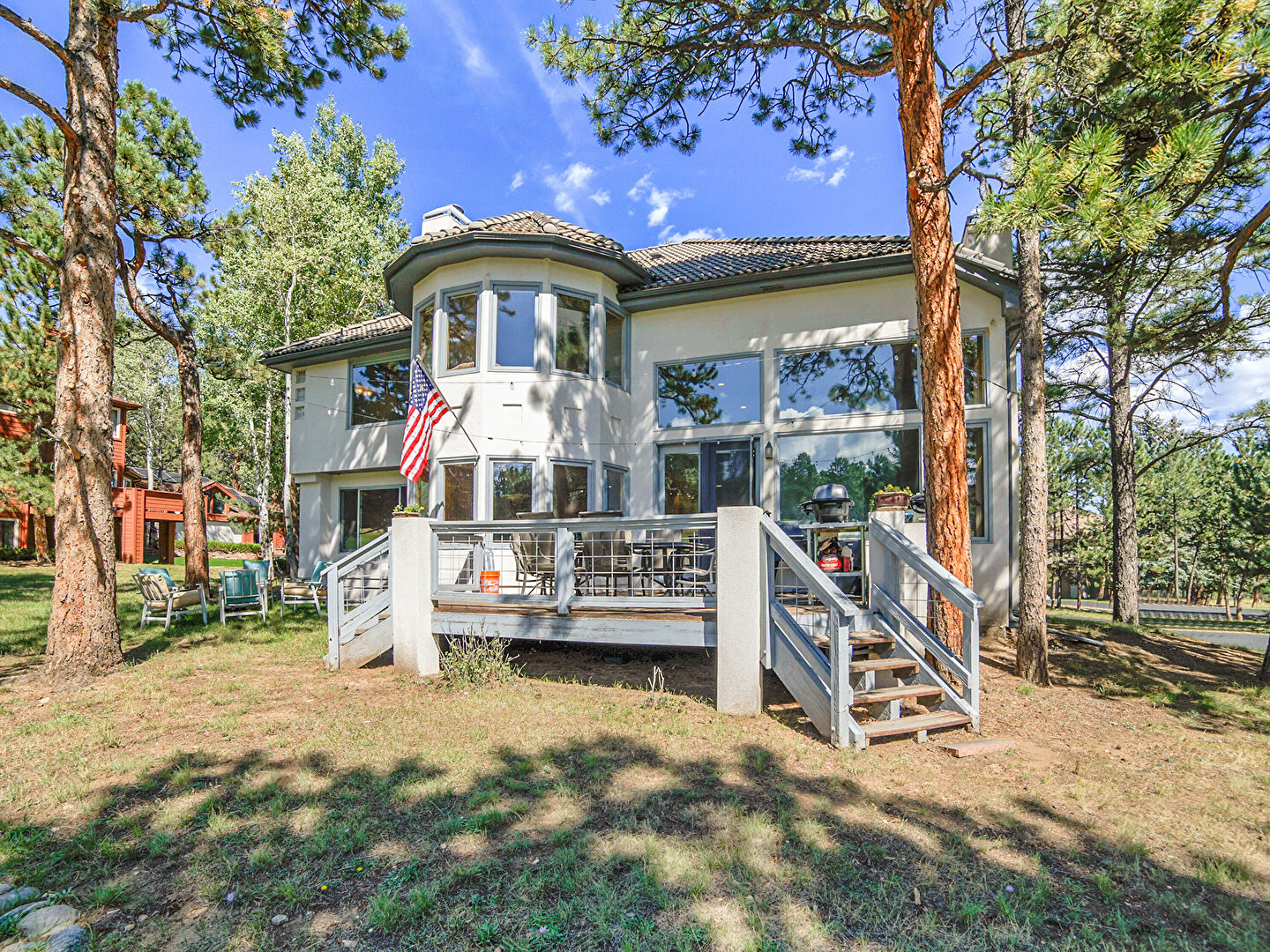 Back at 2215 Island Point, Evergreen, CO 80439, listed by Sandra Bosworth