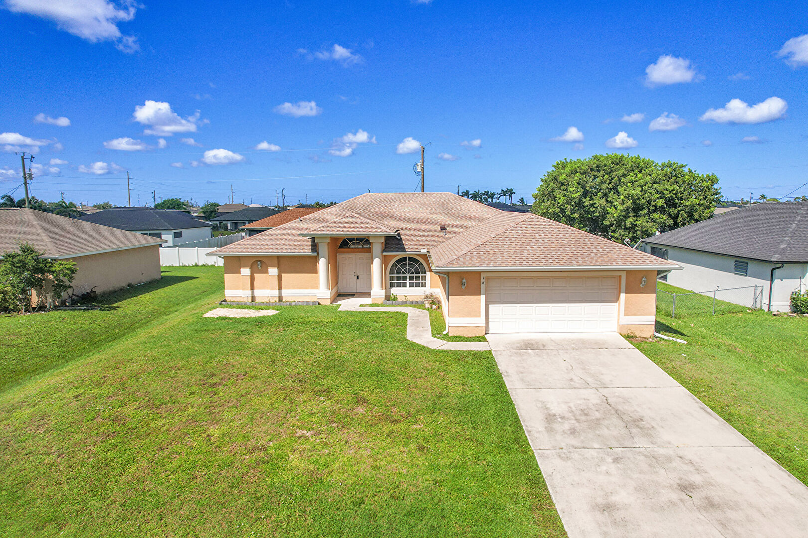 Front at 16 Northwest 12th Place, Cape Coral, FL 33993, listed by Betty Leathers, MLS ID: 2025011589
