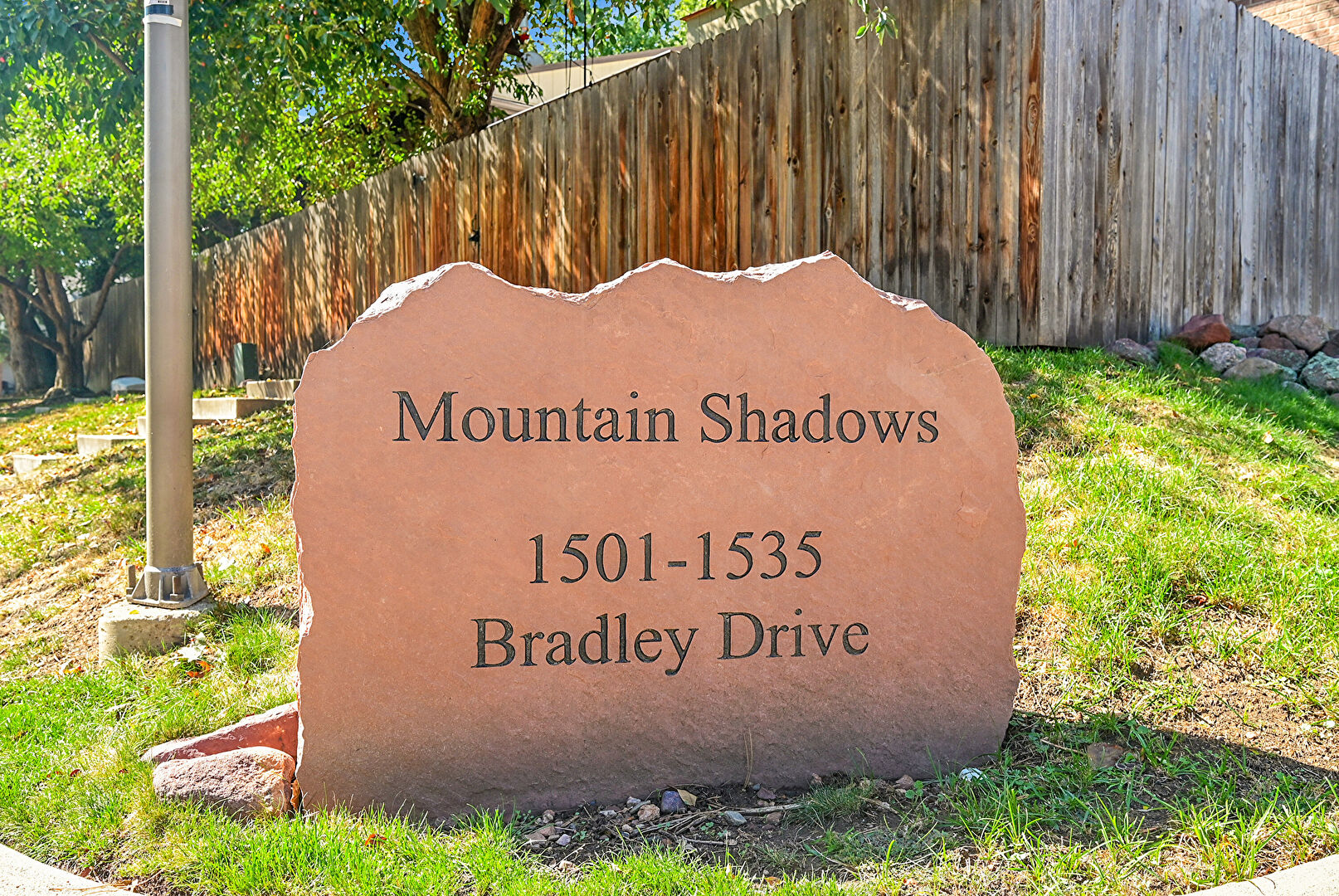 Community Sign at 1533 Bradley Drive, Boulder, CO 80305, listed by Sandy Mazarakis & Stefan Burris