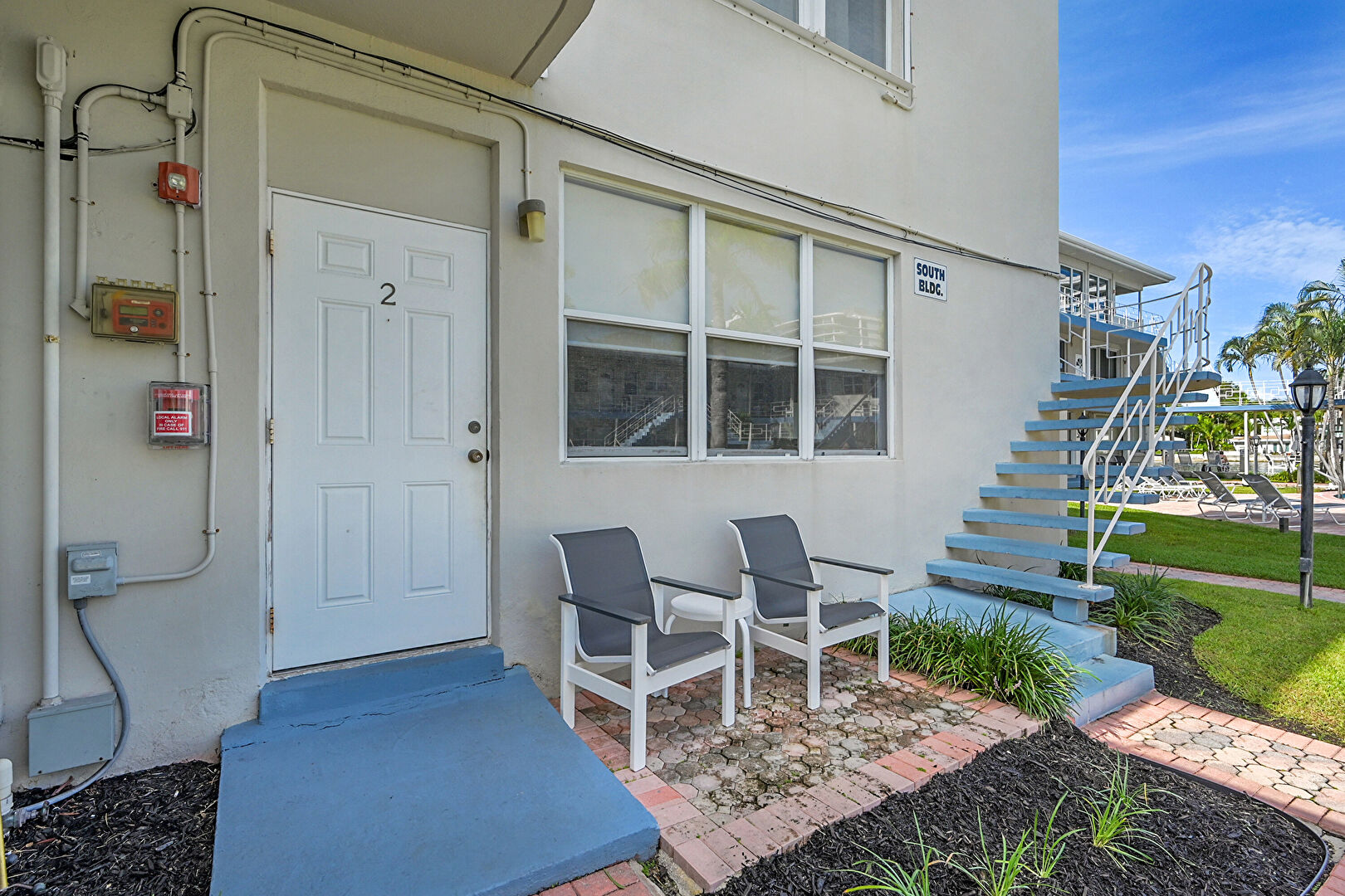 Entry at 741 Bayshore Drive, Unit 2, Fort Lauderdale, FL 33304, listed by Deniz Doolin