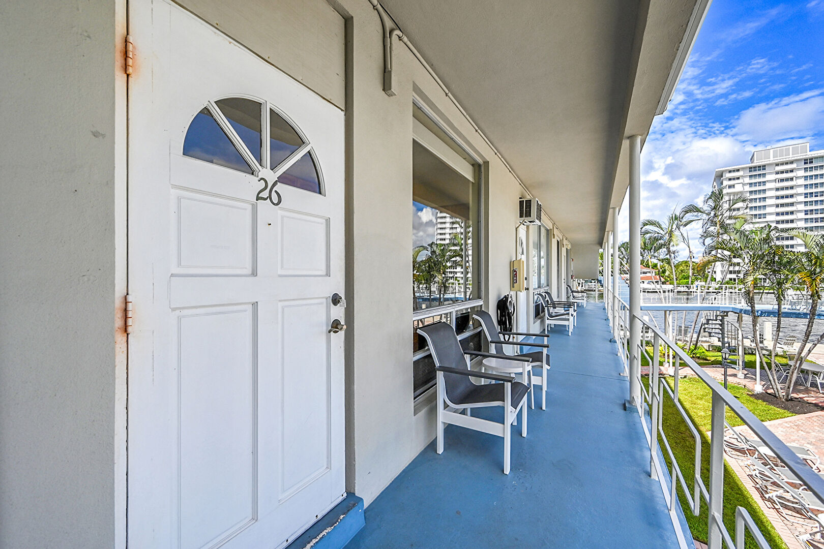 Entry at 741 Bayshore Drive, Unit 26, Fort Lauderdale, FL 33304, listed by Deniz Doolin