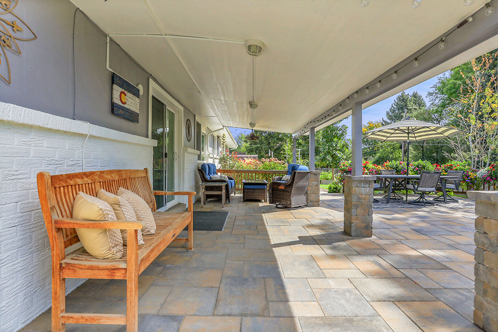 Patio at 5450 W Mexico Ave, Lakewood, CO 80232, listed by Annette Flanagan