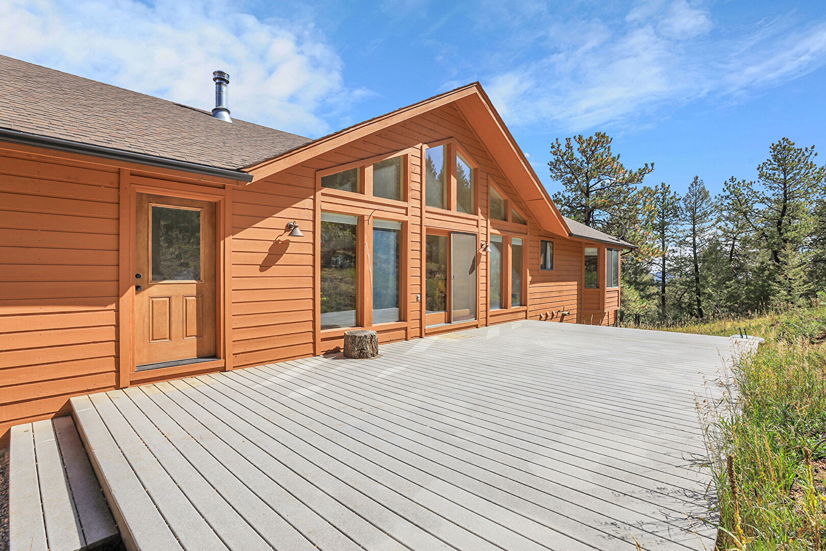 Deck at 33624 Iroquois Trail, Pine, CO 80470, listed by Matthew Lutz, MLS ID: 9293161