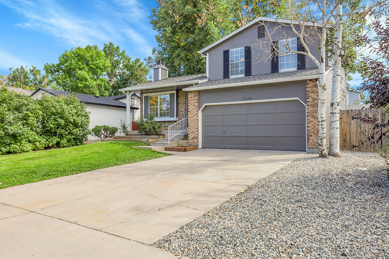 Front at 17654 Ponderosa Avenue, Parker, CO 80134, listed by Brent Rothwell, MLS ID: 6328111