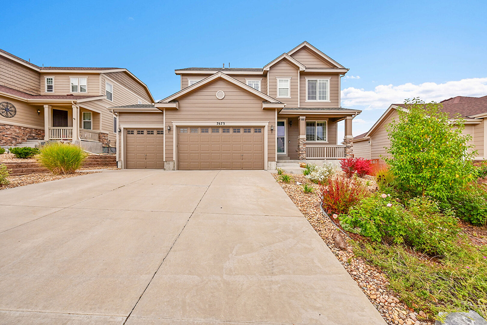 Front at 7673 Bandit Drive, Castle Rock, CO 80109, listed by David Duran