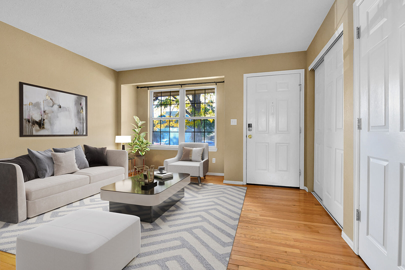 Living Room at 4124 South Ireland Court, Aurora, CO 80013, listed by Carol Brohl, MLS ID: 9573613