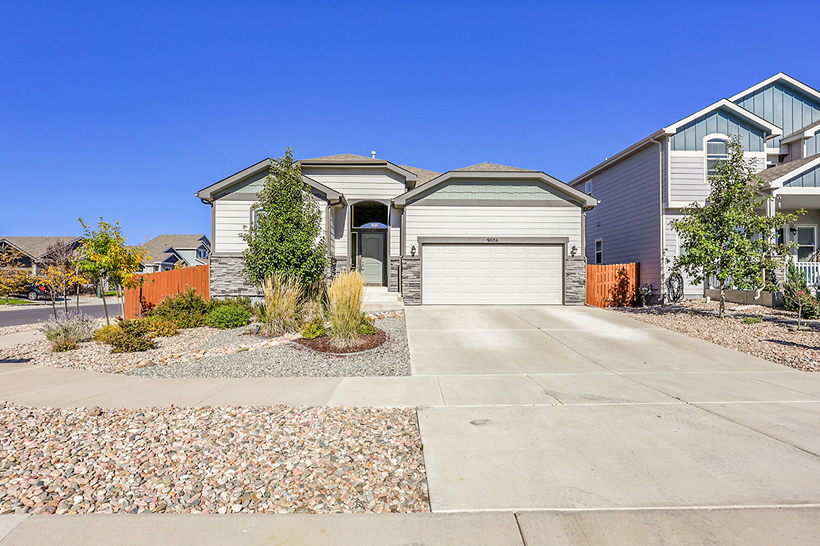 Front at 9604 country vistas way, Peyton, CO 80831, listed by Erin Handlin