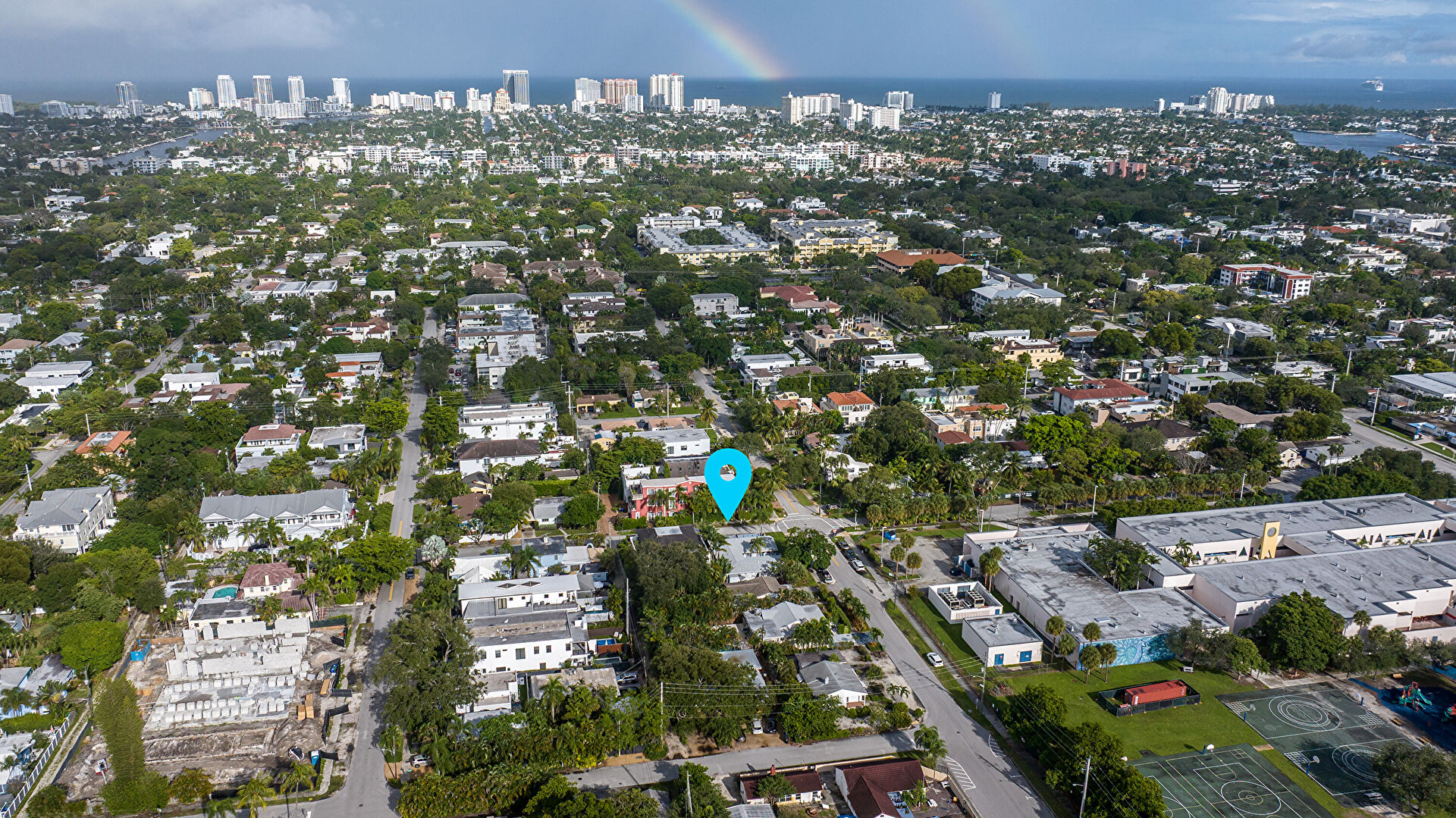 Aerial View at 1021 Northeast 2nd Street, Apt 3, Fort Lauderdale, FL 33301, listed by Melissa Galfond, MLS ID: F10529197