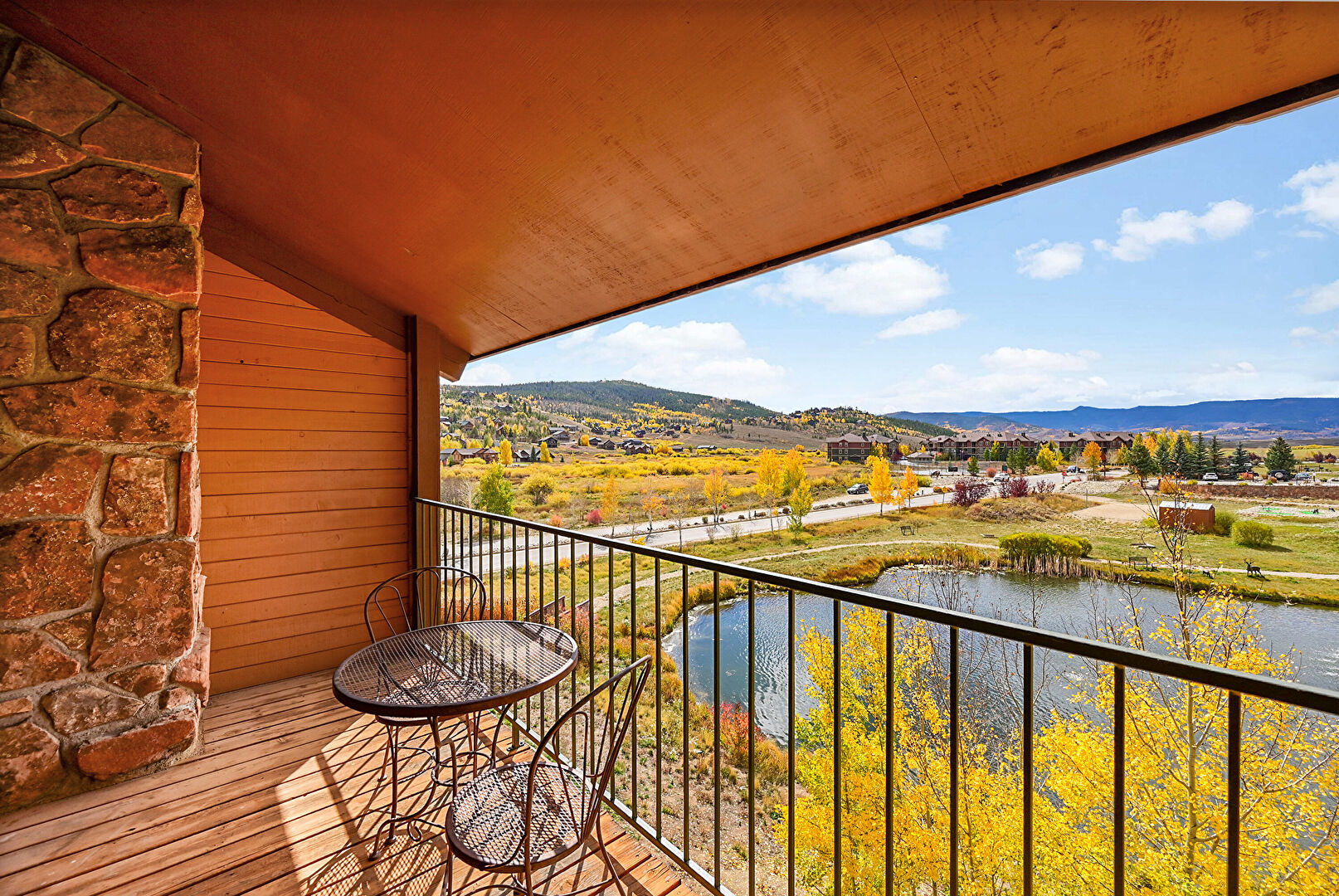 Balcony at 62987 U.S. 40, Granby, CO 80446, listed by K.C. Golfinopoulos